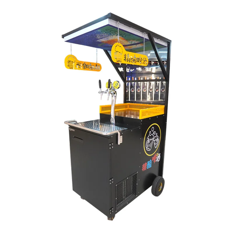 Wine Beer Truck - クラフトビール製造機、移動式ワイン販売車、アメリカ規格のワイン樽4本、移動式ビール販売車