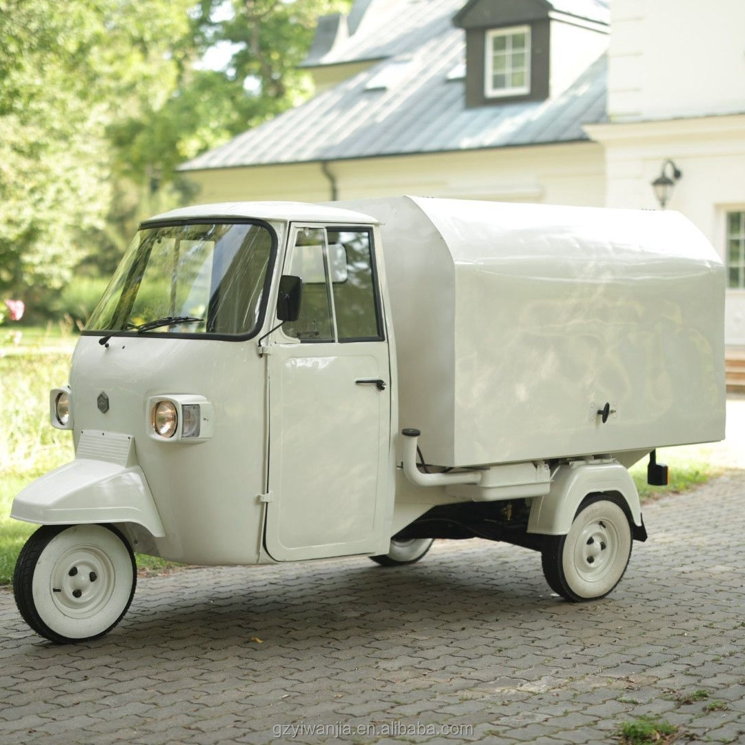Wine Beer Truck - 新型電動ピアジオアペ50ウェディングワインバービアトラック、内蔵電源、防錆機能搭載、販売中、カスタマイズ可能
