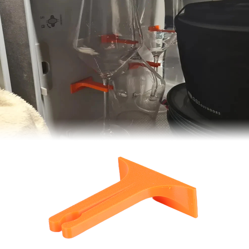 Wine & Beer Emporium - VWキャンピングカー用プラスチック製ワイン/グラスビールカップホルダー、キャンピングカー用ワイン/ビールグラスサポートホルダー