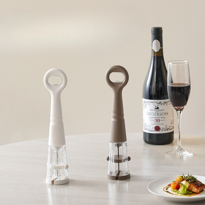 Wine Beer Red - 2WAY式エアプレッシャーワイン・ビールオープナー、携帯用コルク抜き、赤ワインとビールの栓を簡単に開けることができる便利なキッチングッズ、家庭用栓抜き。