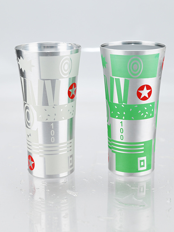 バー・コーヒー・ジュースカップ 色が変わるアルミ製ビールカッ - Wine In Beer Glass のレビューと価格