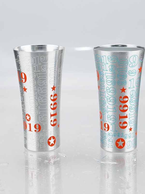 バー・コーヒー・ジュースカップ 色が変わるアルミ製ビールカッ - Wine In Beer Glass のレビューと価格