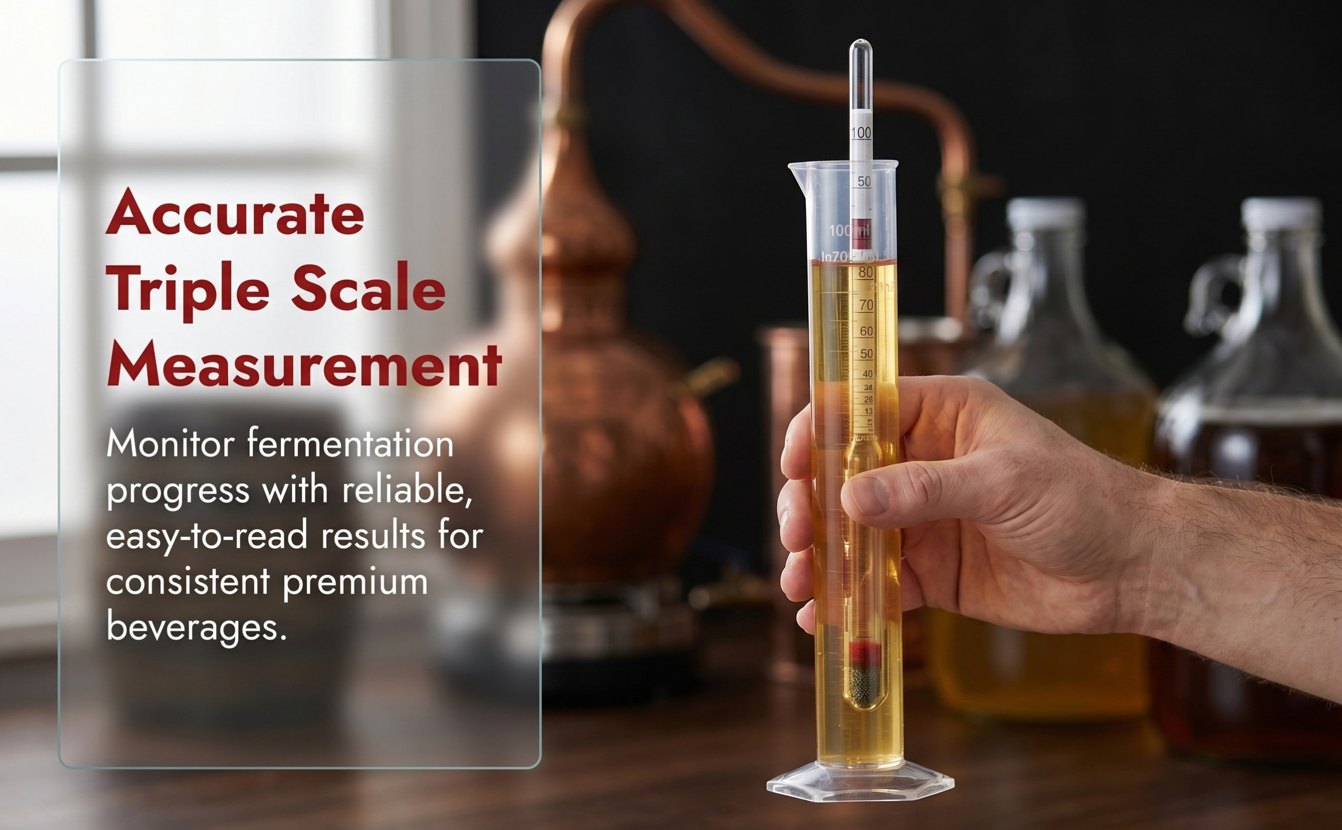 1セット トリプルスケール アルコール比重計 ワイン製造キッ - Wine To Beer Alcohol のレビューと価格
