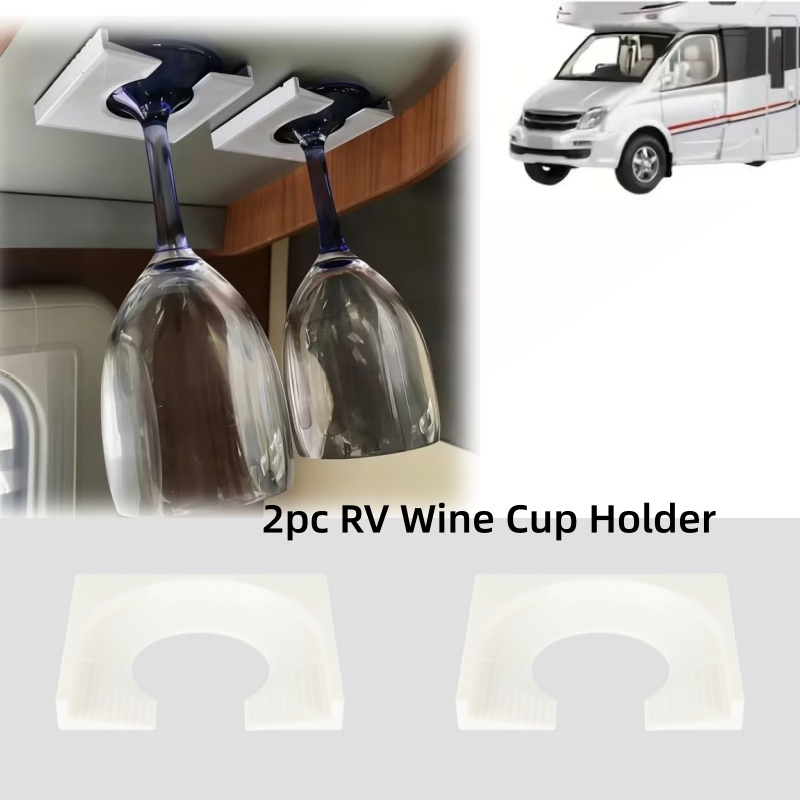 2pc RV キャンピングカーワインカップホルダー 自己粘着 - Wine & Beer Emporium のレビューと価格