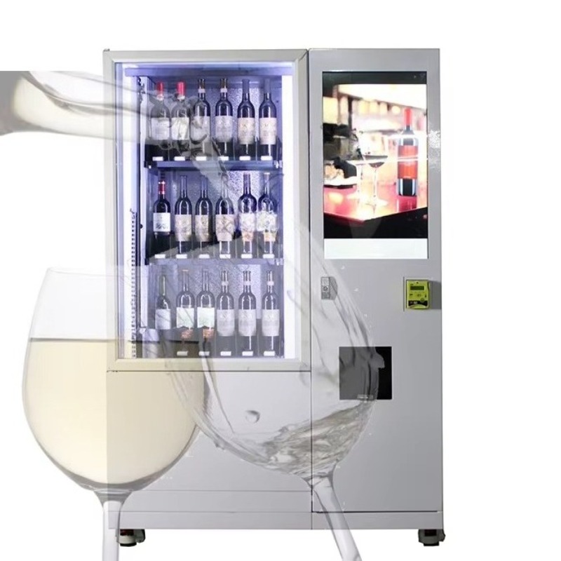 カスタムスマート年齢確認リフトシステム搭載冷蔵庫自動販売機、 - Wine Beer Red のレビューと価格