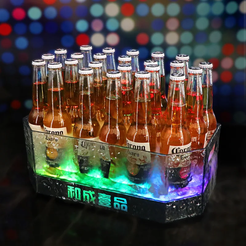 バーKTV発光ビールフレームナイトクラブLED透明氷封石模様 - Wine Plus Beer のレビューと価格