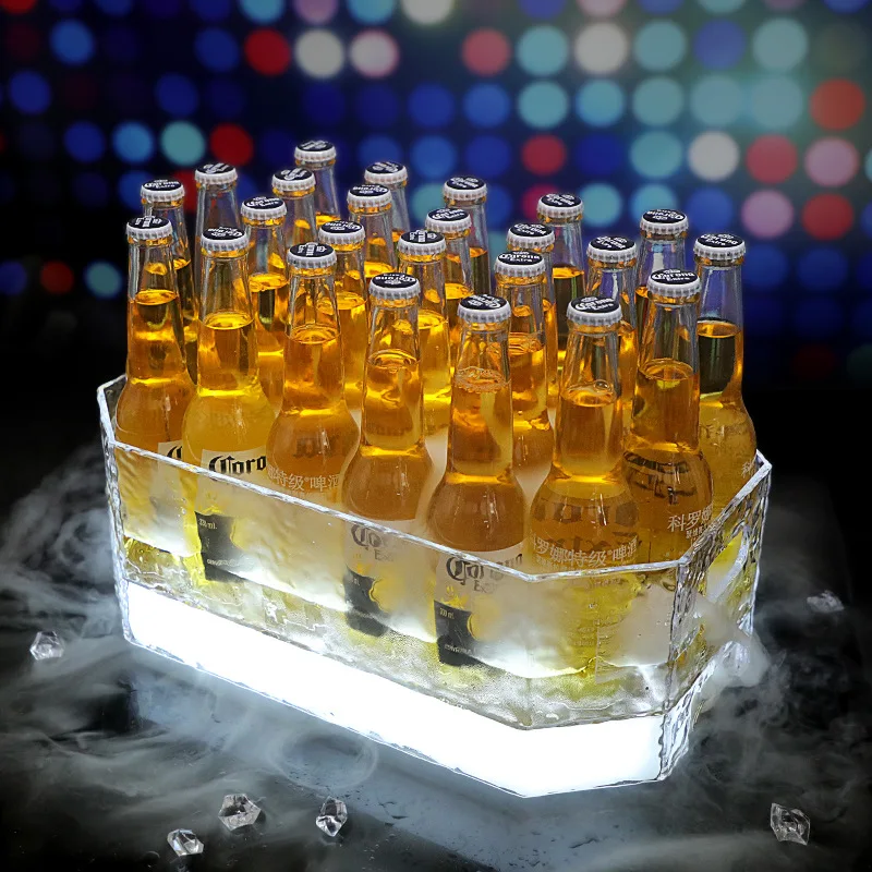 バーKTV発光ビールフレームナイトクラブLED透明氷封石模様 - Wine Plus Beer のレビューと価格