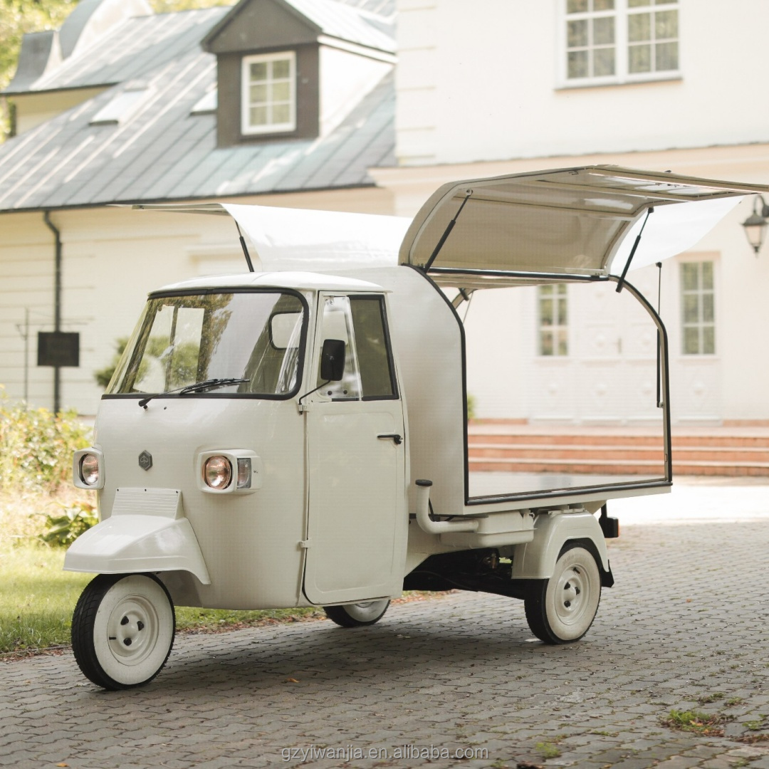 新型電動ピアジオアペ50ウェディングワインバービアトラック、 - Wine Beer Truck のレビューと価格