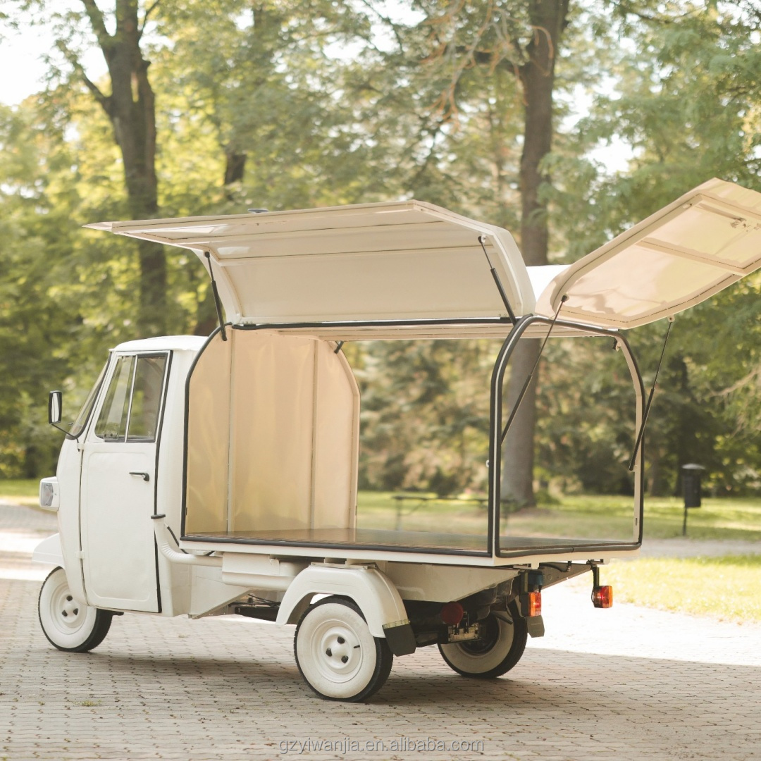 新型電動ピアジオアペ50ウェディングワインバービアトラック、 - Wine Beer Truck のレビューと価格