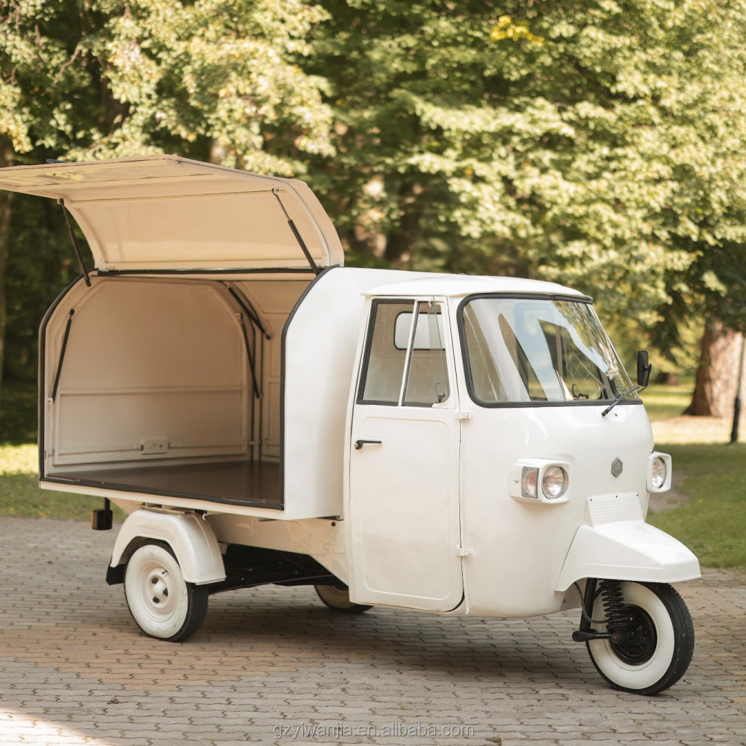 新型電動ピアジオアペ50ウェディングワインバービアトラック、 - Wine Beer Truck のレビューと価格