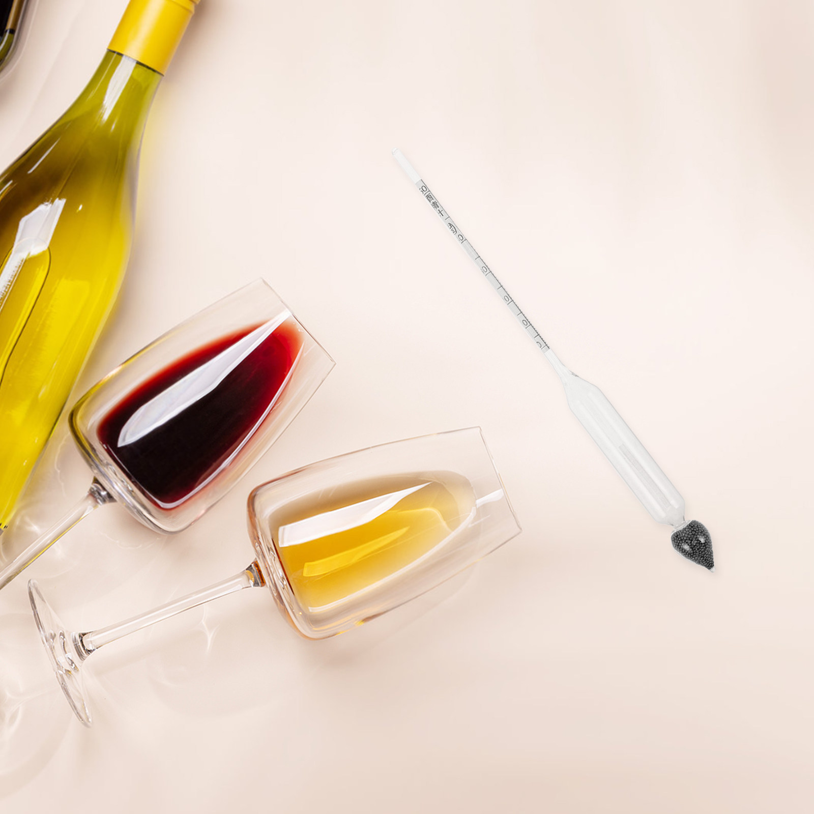 2個入り アルコール濃度計 水銀比重計 ガラス製 デュアルス - Wine To Beer Alcohol のレビューと価格