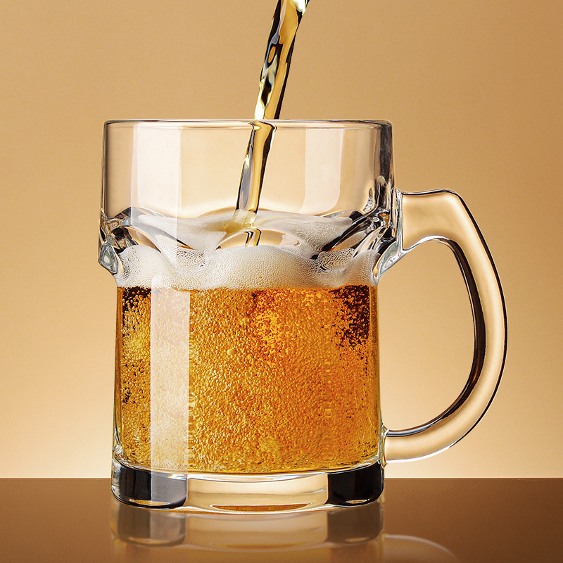 家庭用ビールジョッキ、持ち手付き、クリエイティブなネットレッ - Wine In Beer Glass のレビューと価格