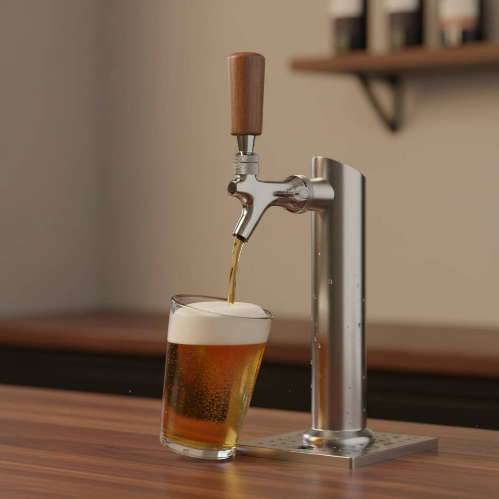 短い木製ビールハンドル、無垢材木製ビールタップハンドルバーア - Wine Beer And のレビューと価格
