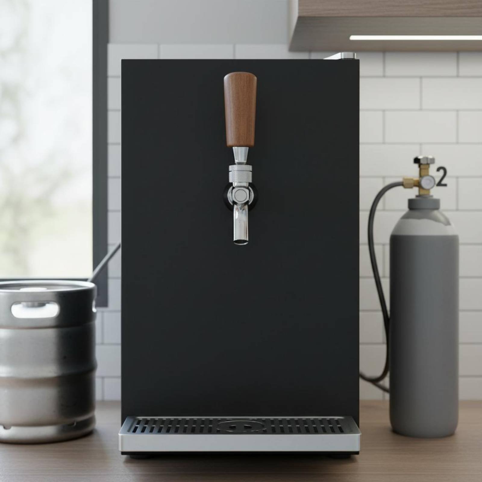 短い木製ビールハンドル、無垢材木製ビールタップハンドルバーア - Wine Beer And のレビューと価格