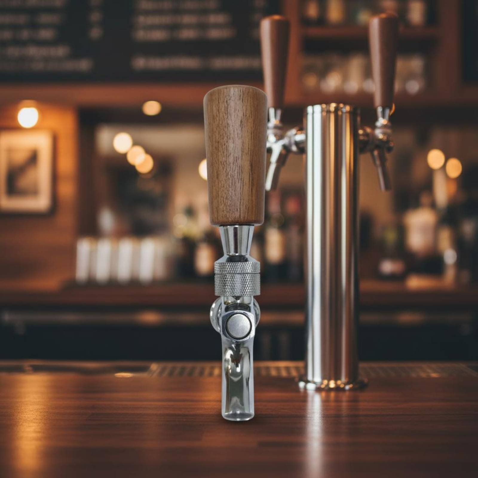 短い木製ビールハンドル、無垢材木製ビールタップハンドルバーア - Wine Beer And のレビューと価格