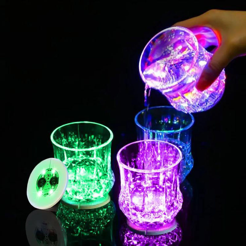 LED コースターステッカーナイトクラブ雰囲気小道具ワインボ - Wine Beer Red のレビューと価格