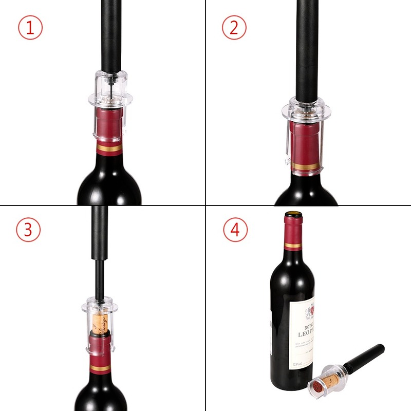エアポンプワインボトルオープナー空気圧真空ワインストッパービ - Wine Beer Red のレビューと価格